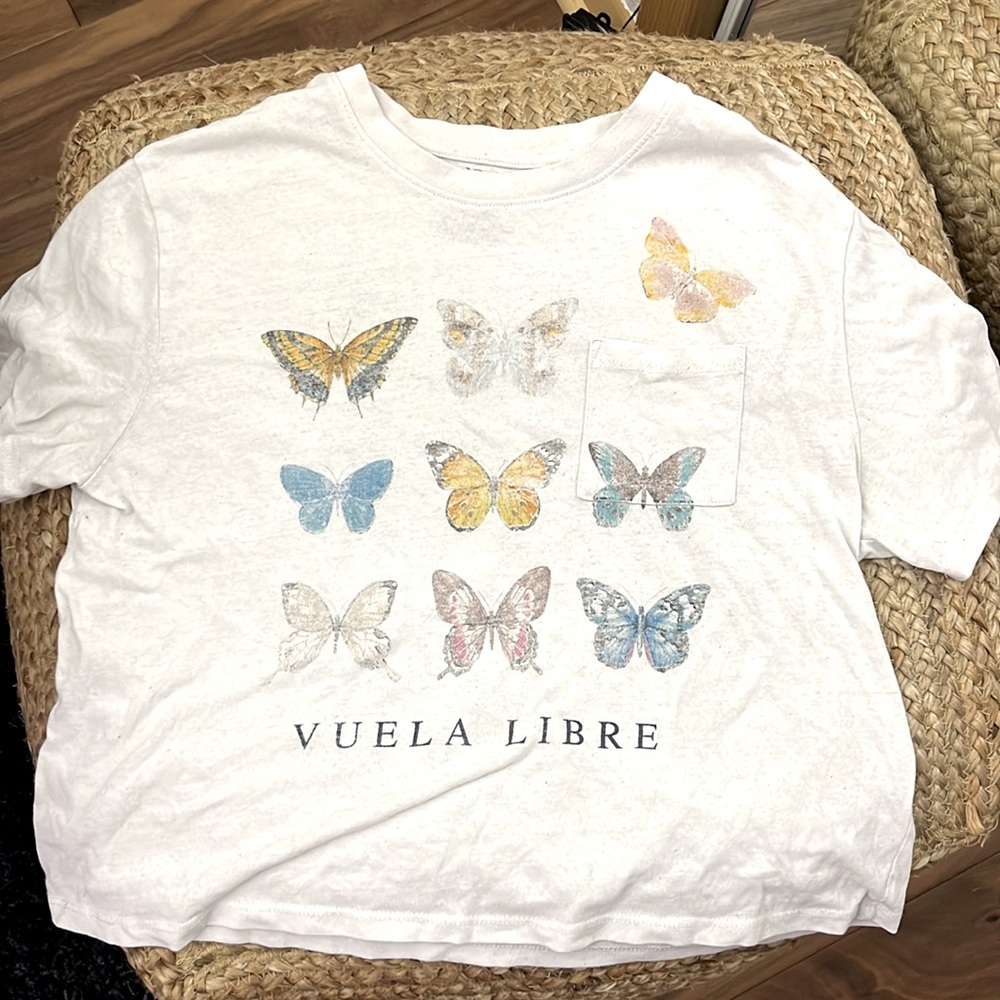 Butterfly crop top